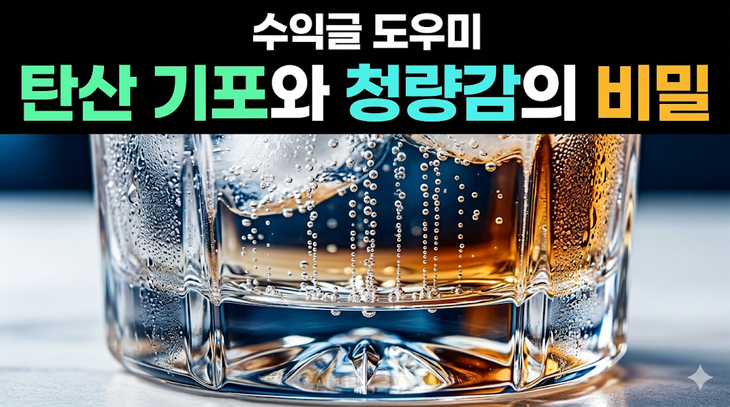 탄산수 기포 크기와 청량감: 핵 형성 지점이 결정하는 맛의 한 끗 썸네일