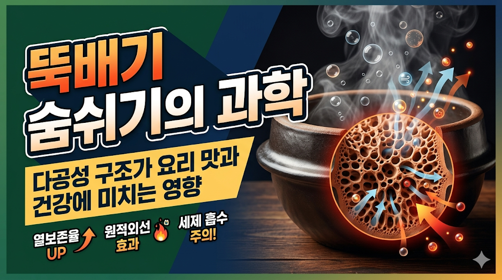 뚝배기 숨쉬기의 과학적 근거: 다공성 구조가 요리 맛과 건강에 미치는 영향 썸네일