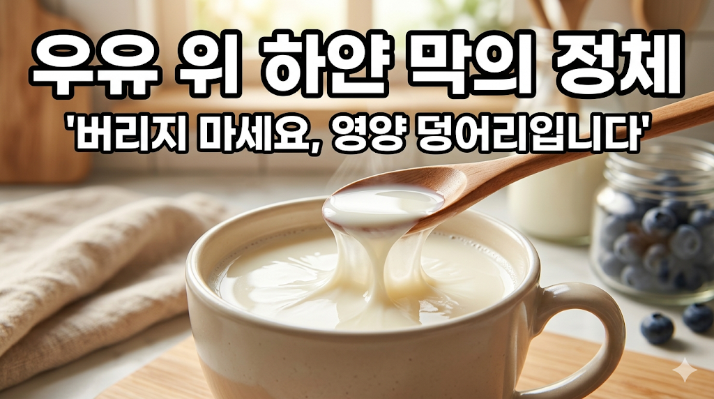 우유 데울 때 생기는 하얀 막의 정체와 영양 가치: 유피 성분 분석 가이드 썸네일